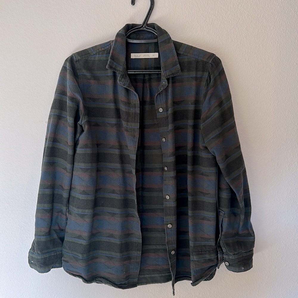 Wool rich green flannel medium